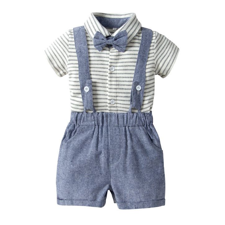 baby boy bow tie and suspenders outfit