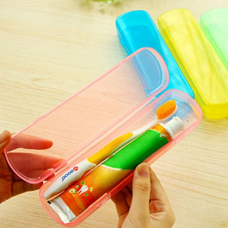 EADEN Porta Spazzolino da Viaggio Porta Dentifricio Spazzolino Contenitori da Viaggio Organizzatore Proteggi Scatola di immagazzinaggio per Viaggi Campeggio Allaperto White 