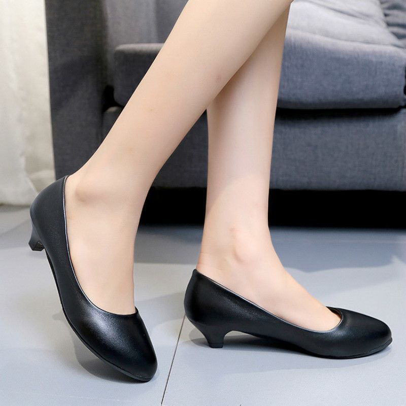 womens black dress shoes low heel