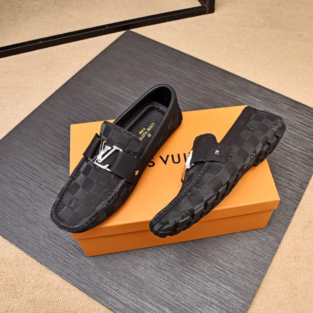 black soft leather loafers mens