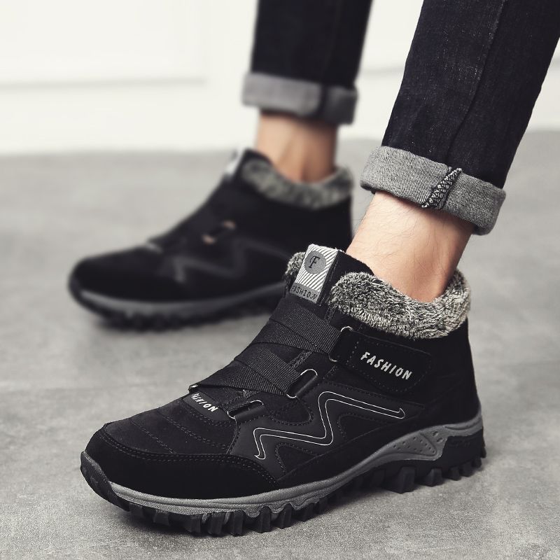 Compre Botas Weweya Hombres Botas Piel Cálida Nieve Invierno Hook Loop  Elástico Unisex Calzado De Trabajo Calzado Tobillo Pareja Zapatillas De  Deporte A 44,74 € Del Clownie | Es.Dhgate.Com