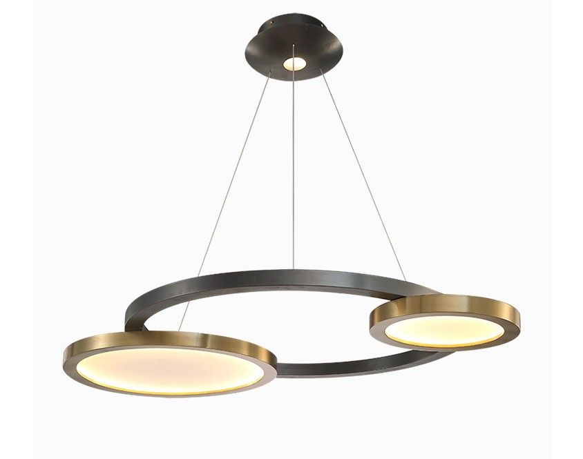 Postmodern Pendant Light Luxury Stainless Steel Titanium Living