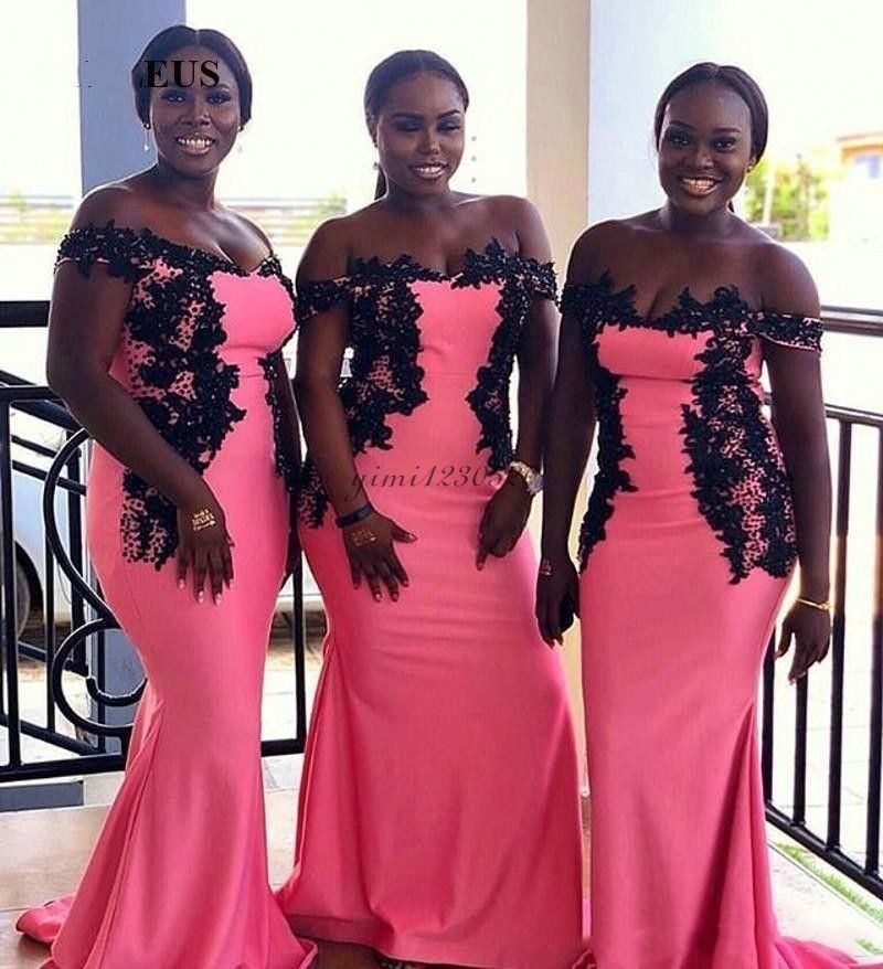 hot pink and black wedding dress