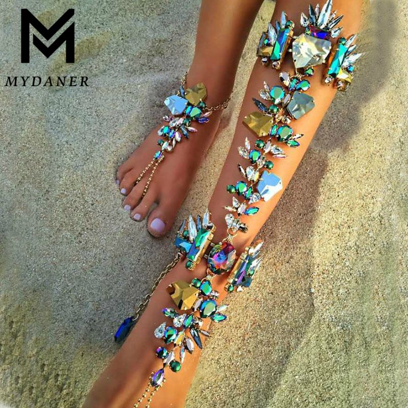 crystal ankle bracelet