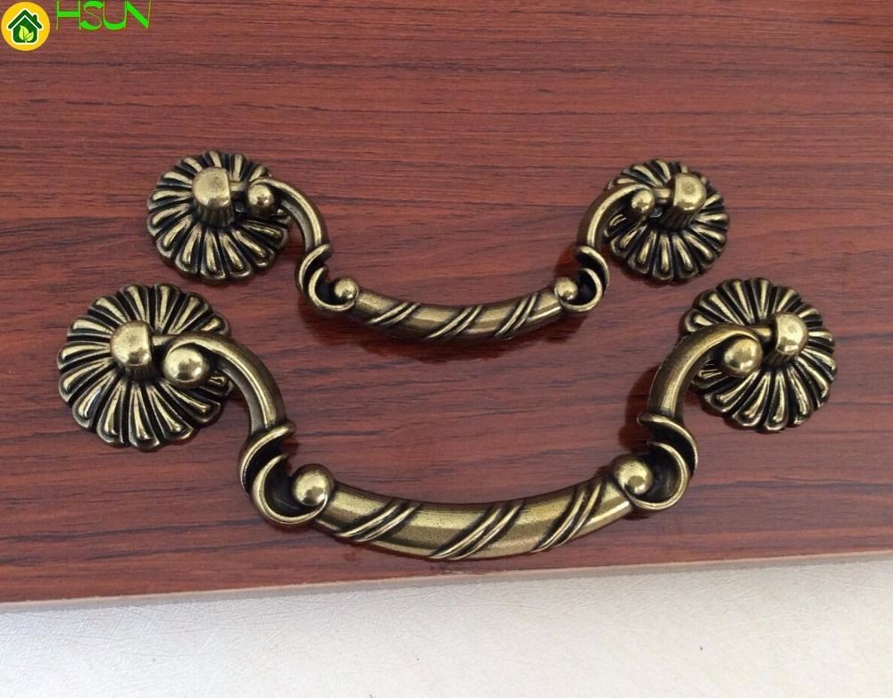 2020 Bronze Drop Pull Drawer Pulls Handle Vintage Dresser Handle