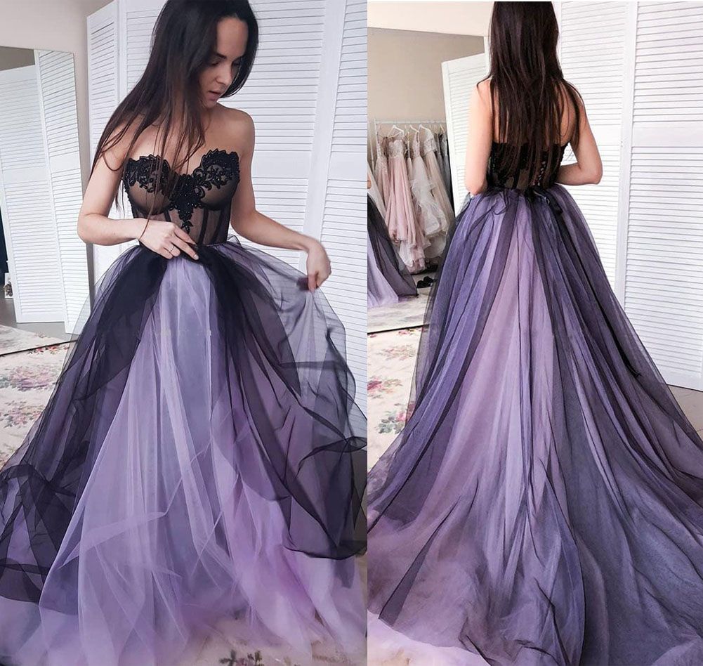 purple and white quinceanera dresses