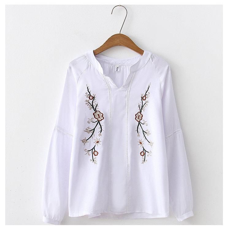 blusas bordadas con flores