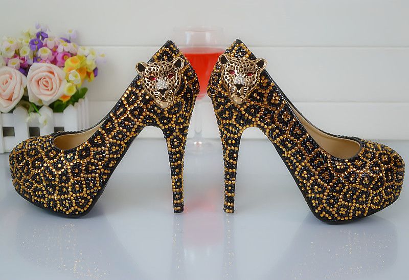 leopard wedding shoes