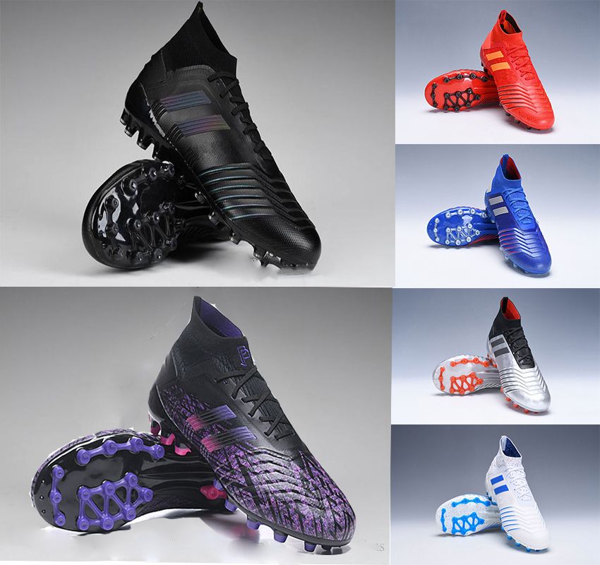 Zapatos de fútbol Adidas Predator 19.1 Negro Hombres 19.1 / 19.3 AG Zapatos