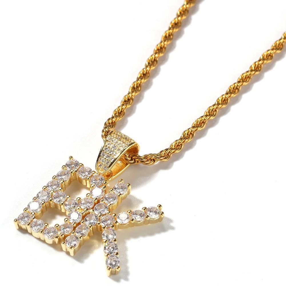 Fashion Gold Plated Bling Diamond 