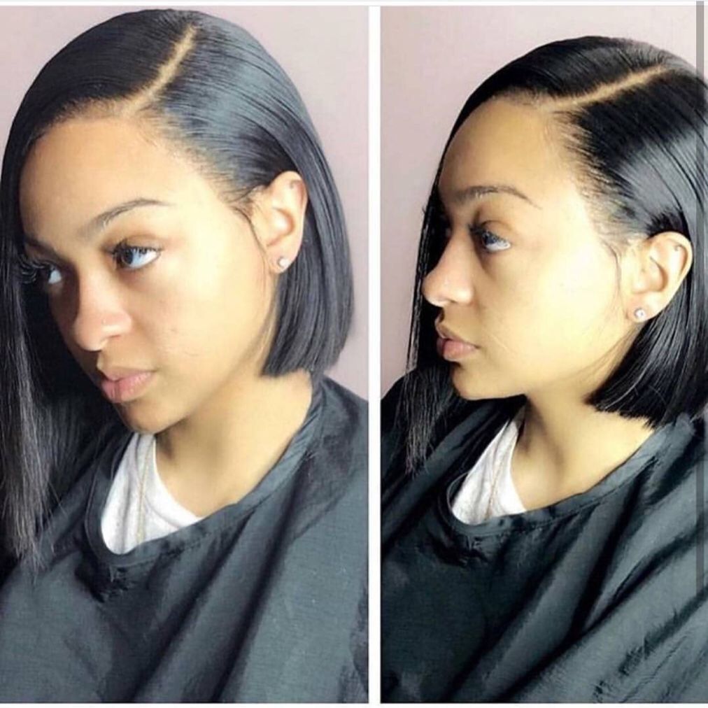 13x6 Deep Part Lace Front Wigs Short Bob Wig Side Part Brazilian