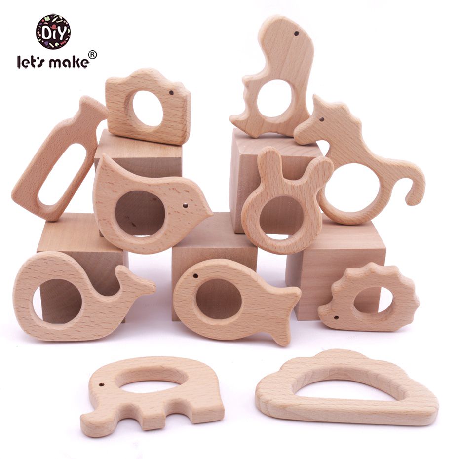 piezas de madera para bebes