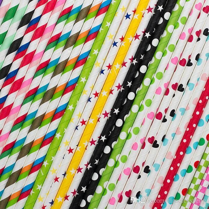 Compre Ambiental Colorido De Papel De Palha Canudo Biodegradavel Para Criancas De Aniversario De Casamento Festa De Cozinha Decoracao Suprimentos Dispette De Timelesszeng 0 22 Pt Dhgate Com