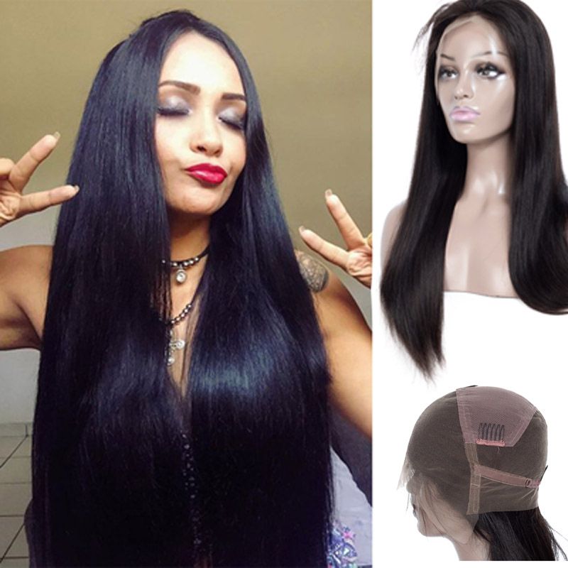 Acheter Perruque Full Lace Perruque Full Lace Perruques De Cheveux Humains Vague De Corps Droite 10 32inch Couleur Naturelle Full Wave Perruque De Corps Vague De 74,18 € Du Ruyibeauty | DHgate.Com