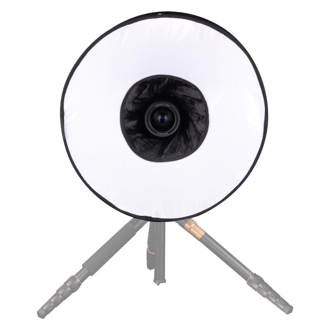 Black + White HyxppthiAAccessory Hyx 45cm Universal Foldable Ring Style Flash Folding Soft Box Without Flash Light Holder softbox