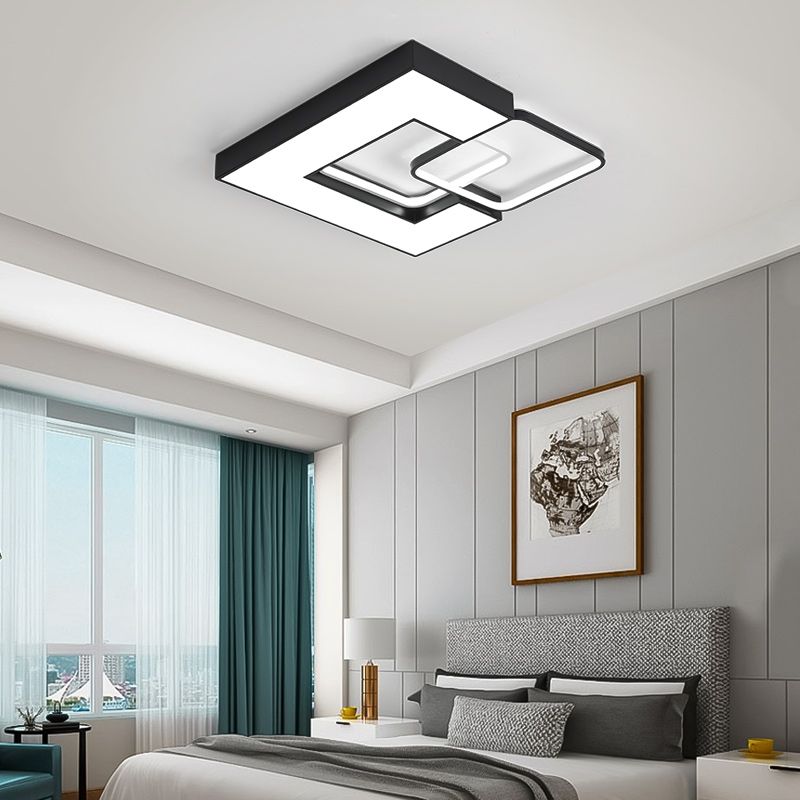 2021 Square Round Modern Led Ceiling Lihgts For Studyroom Bed Room Kitchen Lights Lampada White Black Led Ceiling Lamp Light Fixtures From Warriors007 140 21 Dhgate Com