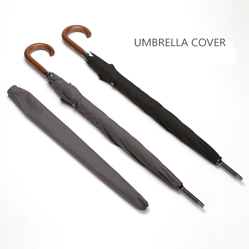 Long Umbrella 8K Windproof Wooden Handle Large Men Anti Rain Classic Business