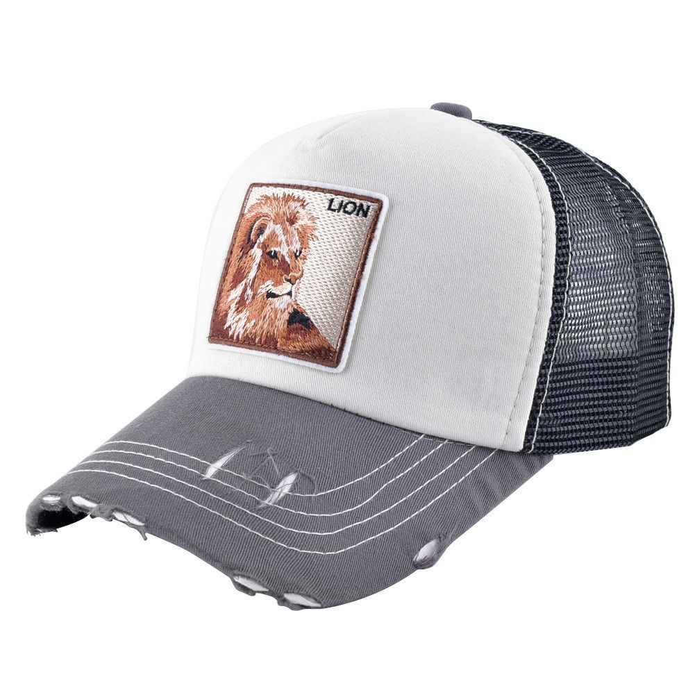 UK Men Women Trucker Mesh Baseball Cap Adjustable Snapback Animal Pattern Hats