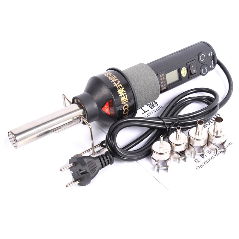 2021 Hot Air Blower Heat Gun 8018lcd 220v 450w Bga Rework Soldering