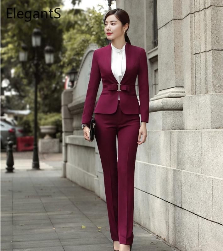 Burgundy Pant Suit Deals, 50% OFF | www 