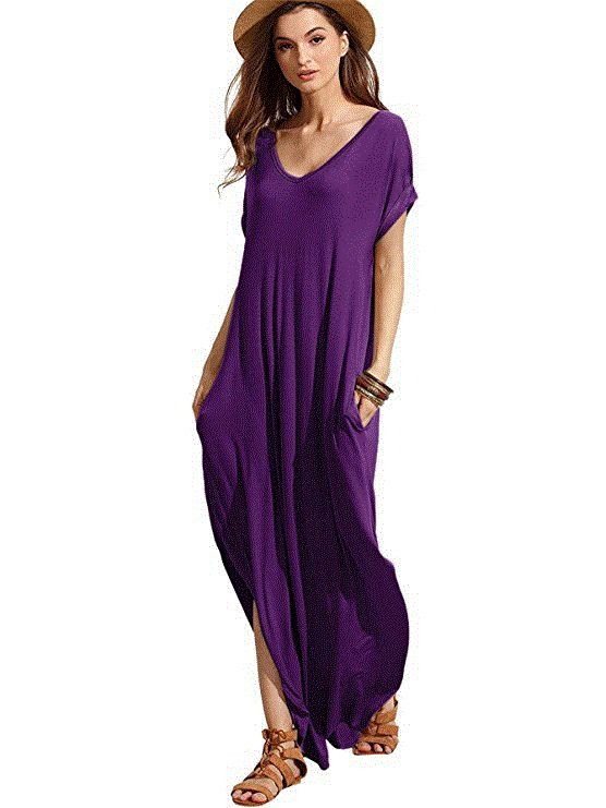 long sundress with short sleeves