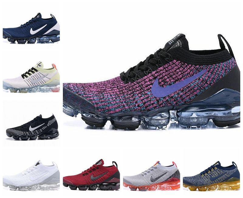 Nike Air VaporMax Flynit 3 BlackVoltBlue Lagoon Womens