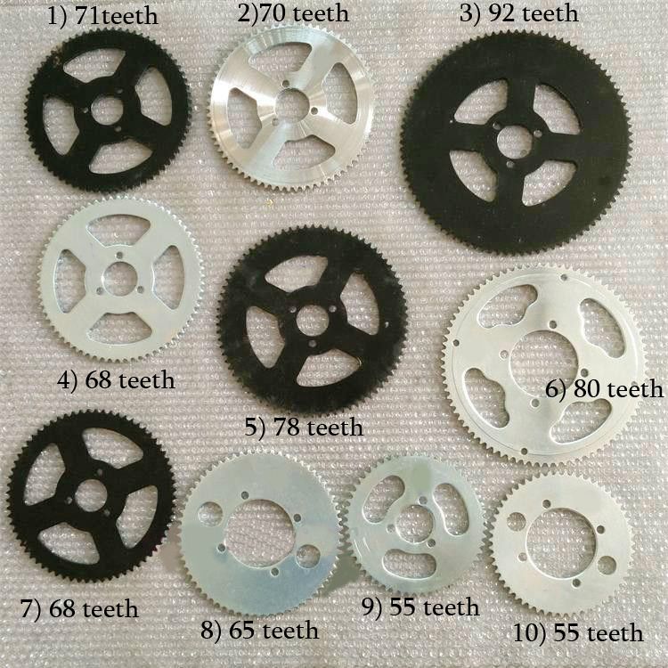 54T T8F Rear Chain Sprocket For 47cc 49cc Scooter Pocket Bike Mini Moto ATV 54T T8F Rear Chain Sprocket For 47cc 49cc Scooter Pocket Bike Mini Moto ATV