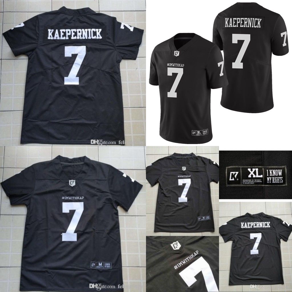 colin kaepernick jersey mens black