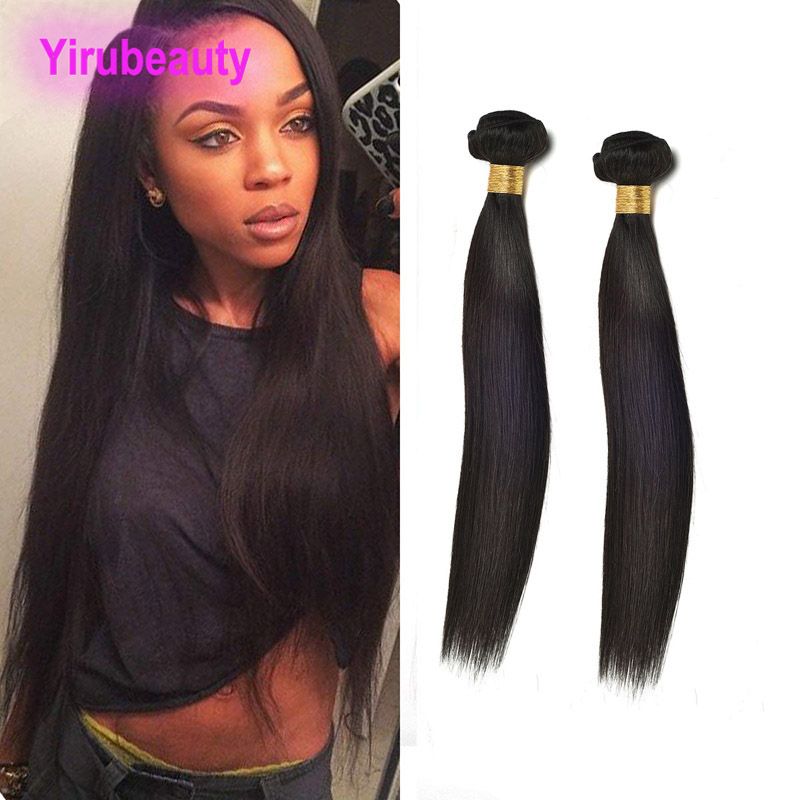 2019 Indian Virgin Human Hair Two Bundles Silky Straight Natural