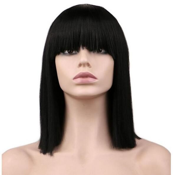 black wig 40 cm
