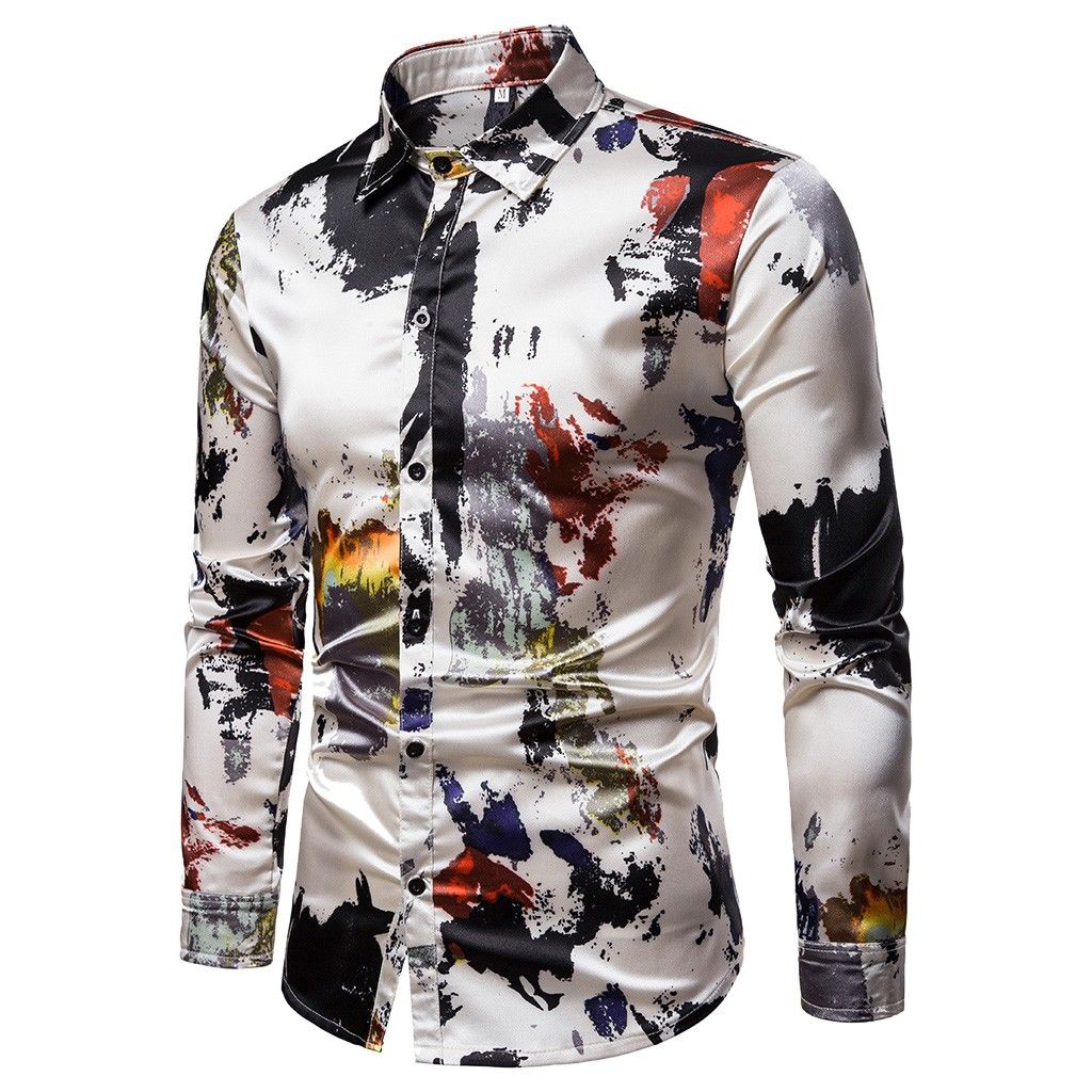 Ajustamiento Construir sobre muñeca 2019 Primavera Otoño Nuevo Hombre Camisas casuales Slim Fit Color Block Camisas hombre de manga larga Ajustamiento Construir sobre muñeca 2019 Primavera Otoño Nuevo Hombre Camisas casuales Slim Fit Color Block Camisas hombre de manga larga