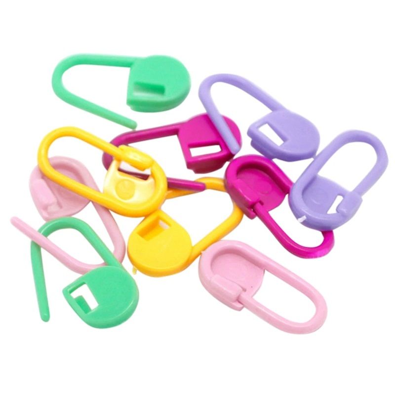 STITCH HOLDERS MARKERS PLASTIC LOCKING FOR CROCHET KNITTING CRAFT NEEDLE CLIPS