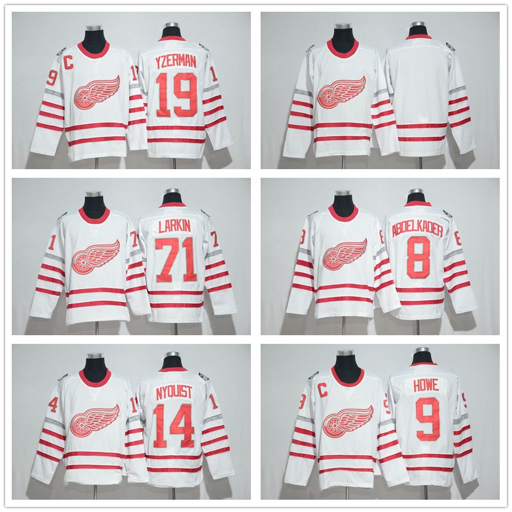 red wings centennial classic jersey