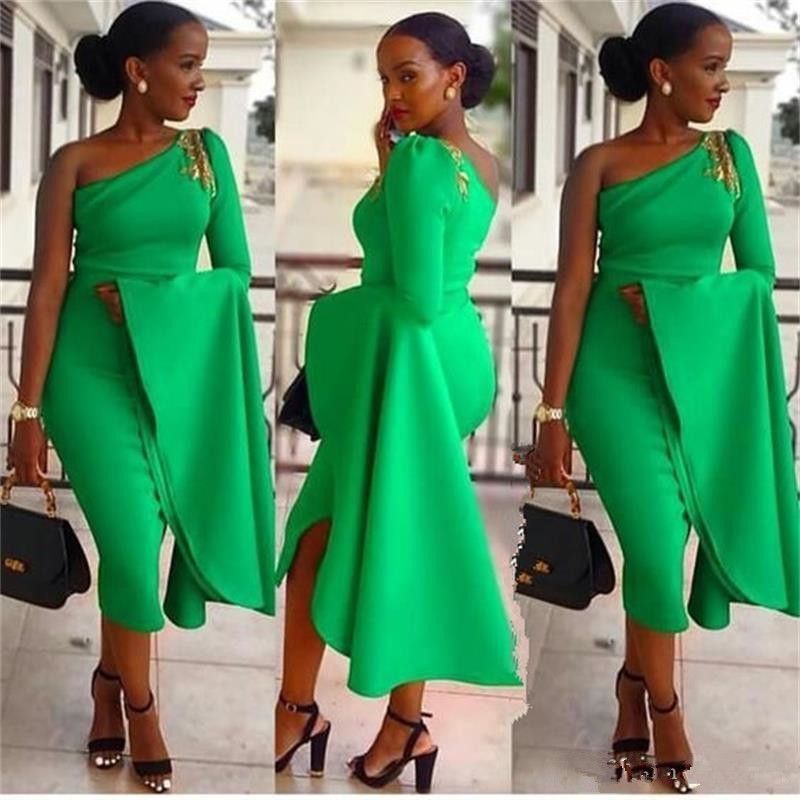 semi formal green dress