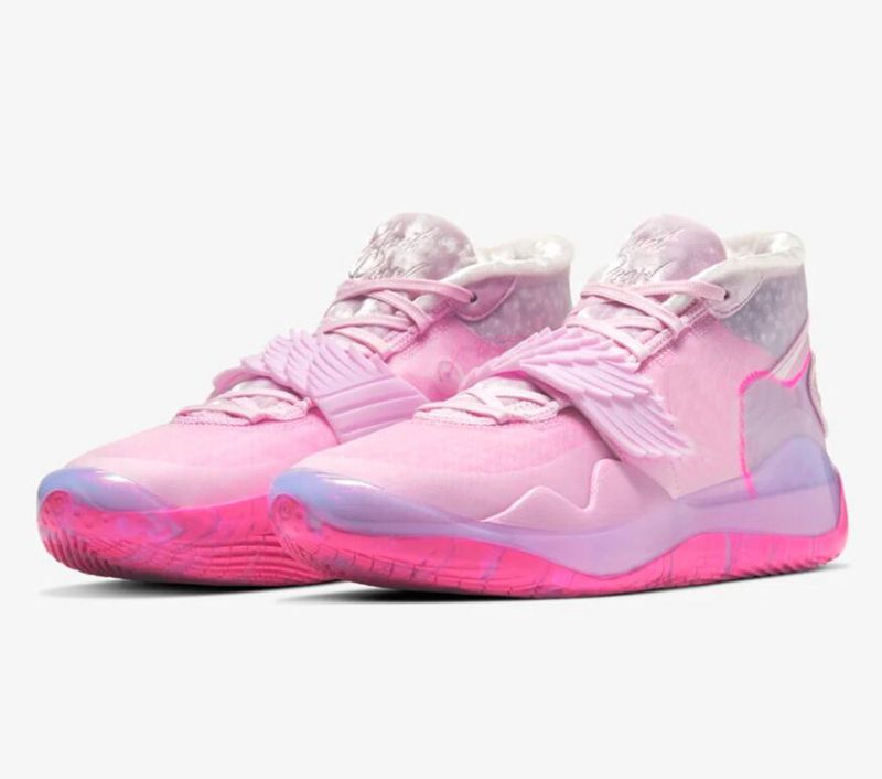 pink basketball shoes mens