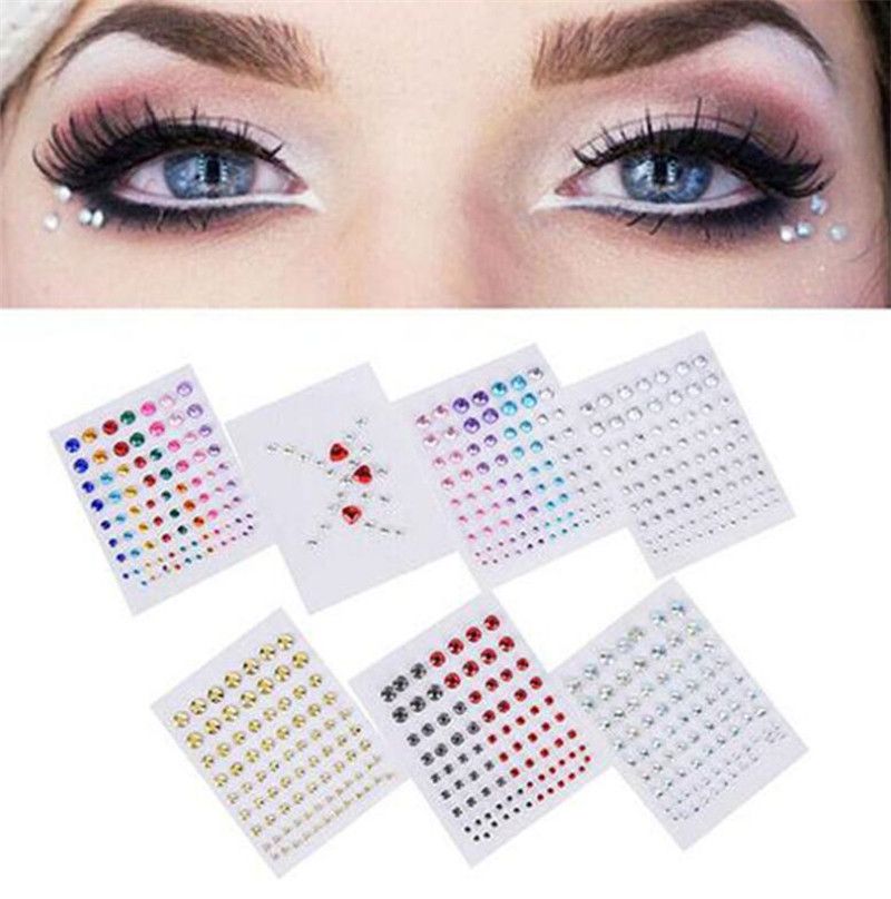 Tatuaje Diamante Maquillaje delineador de ojos Eyeshadow Face Sticker Jewel Ojos Maquillaje Cristal Eyes Etiqueta XB1 Tatuaje Diamante Maquillaje delineador de ojos Eyeshadow Face Sticker Jewel Ojos Maquillaje Cristal Eyes Etiqueta XB1