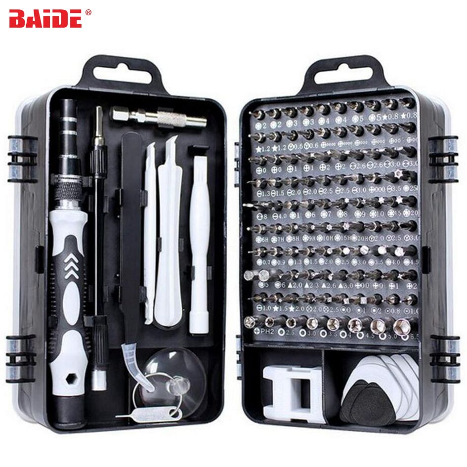 115 In 1 Screwdriver Set With Mini Screwdriver Bit Plastic Case