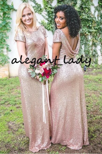 gold sparkle bridesmaid dress