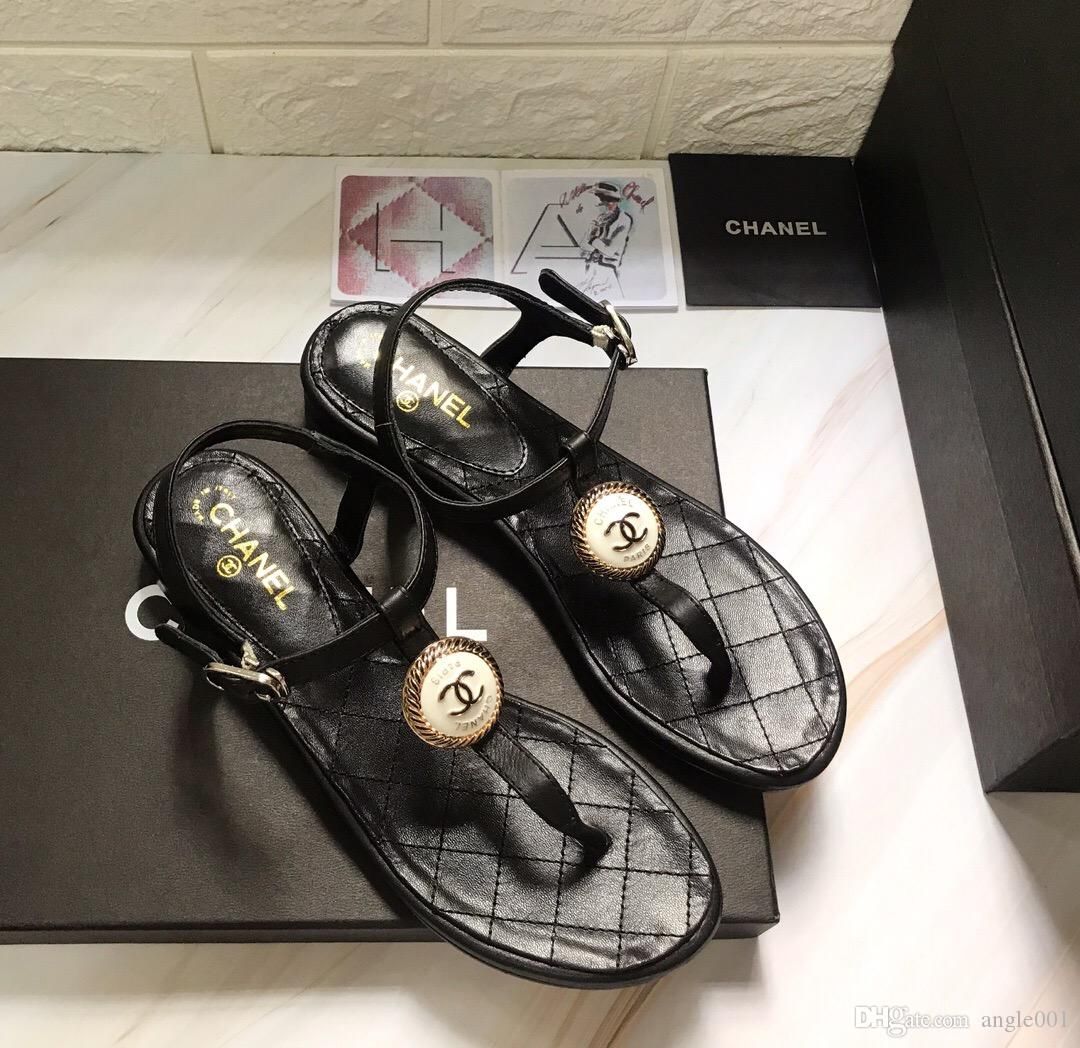 chanel flip flops 2018