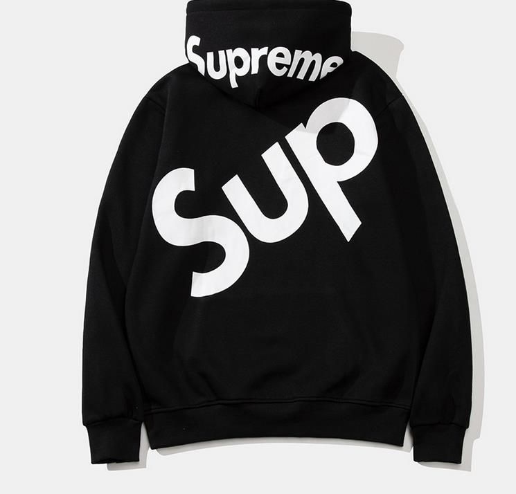supreme black hoodie red box logo