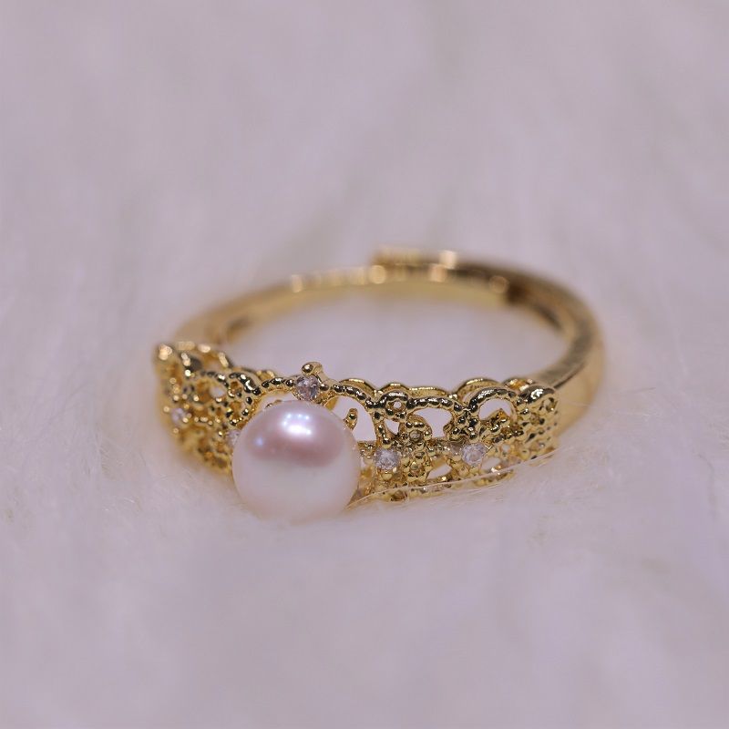genuine pearl ring