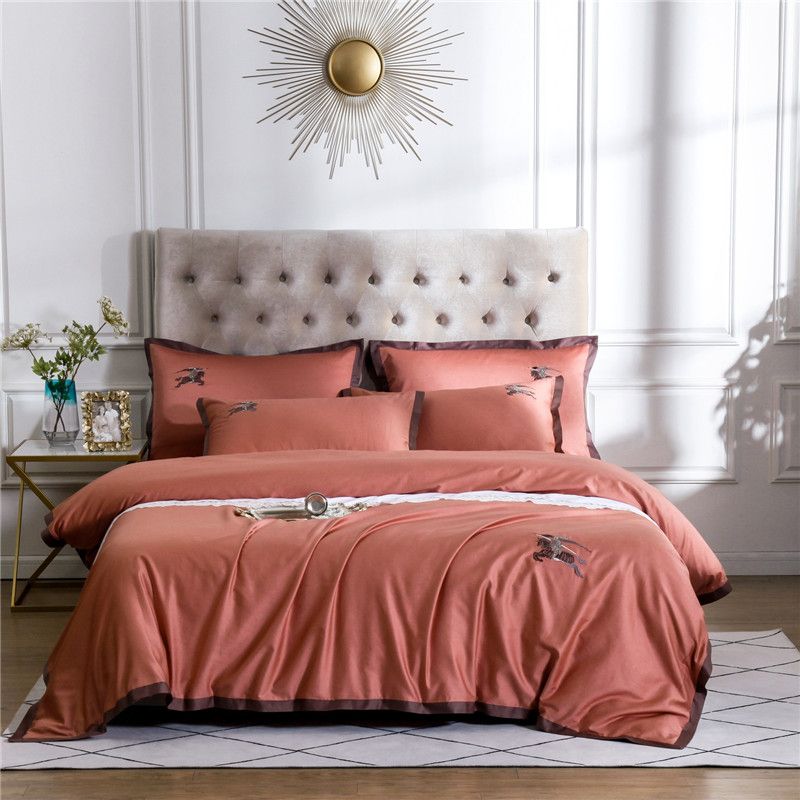 Luxury H Series Pink Bedding High End Customized Brand Series Long