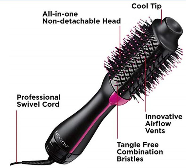 Dhl Free 2 In 1 Multifunctional Hair Dryer Rotating Hair Brush
