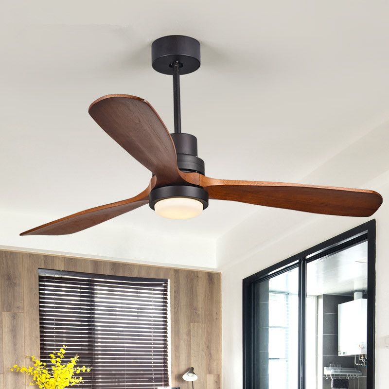 2019 Wooden Ceiling Fans With Lights Bedroom 110v 220v Home