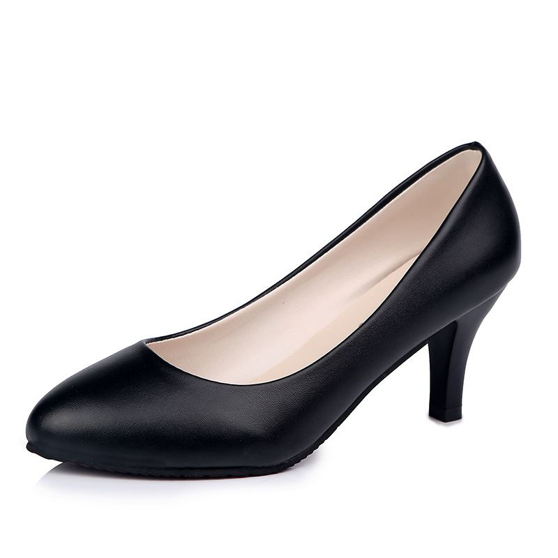 2019 2018 New Large Size Women S Shoes Black Professional Work