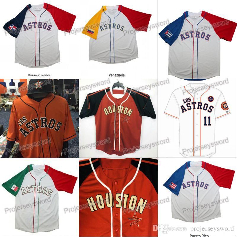 Houston Jose Altuve Los Astros Hispanic Heritage Cuba Dominican Republic  Mexico Puerto Rico Venezuela Springer Castro Verlander Correa Cole From  Projerseyworld, $25.9