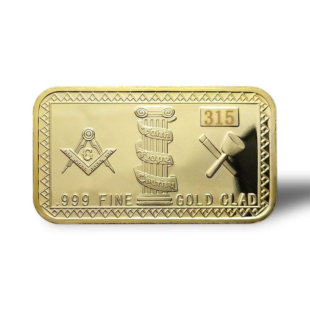 NUNCAD Bague ma/çonnique Vintage pour Homme en carbure de tungst/ène avec Symbole carr/é de Franc-ma/çon Noir
