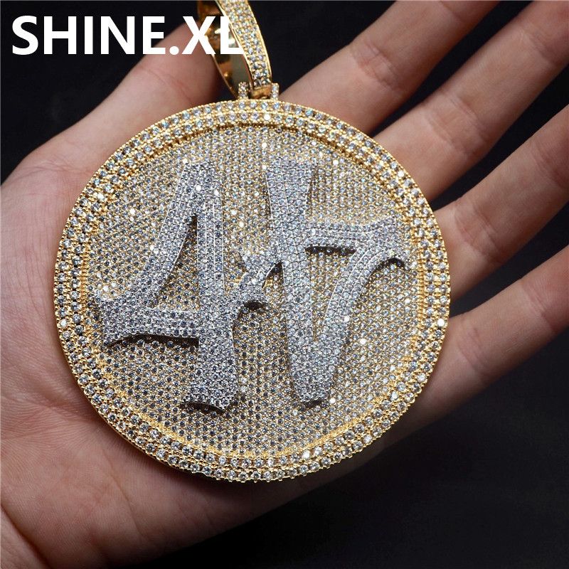 44 Pendant Necklace Gold Plated 