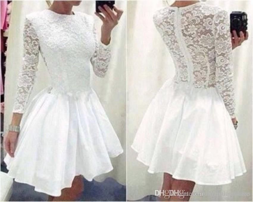 white mini dress graduation