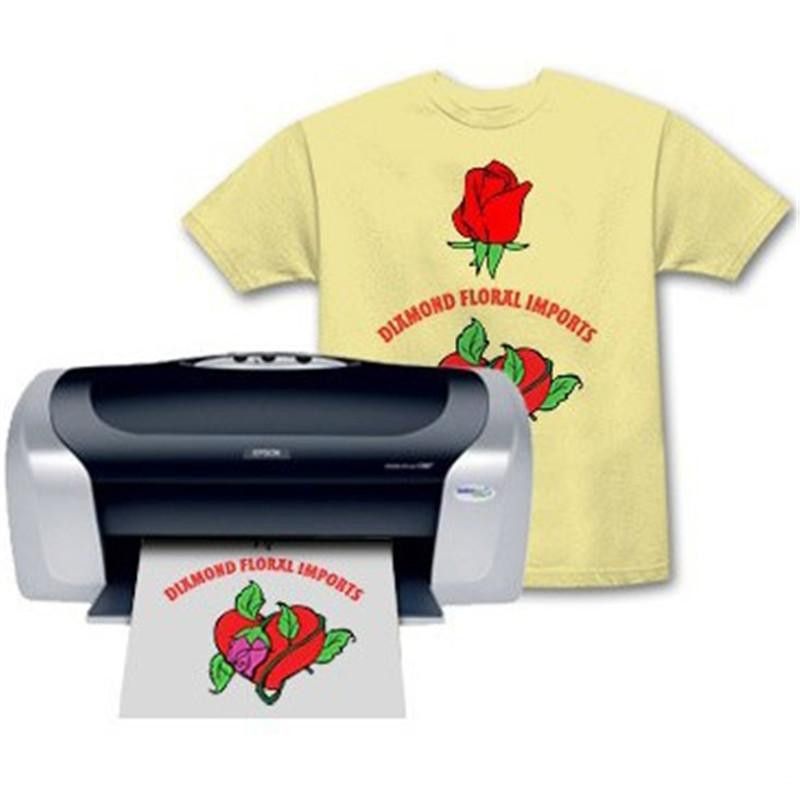 Dye sublimation inkjet printer for heat transfer paper